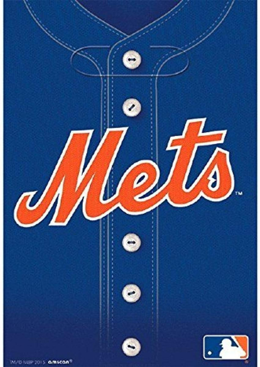 MLB New York Mets Birthday Invitations