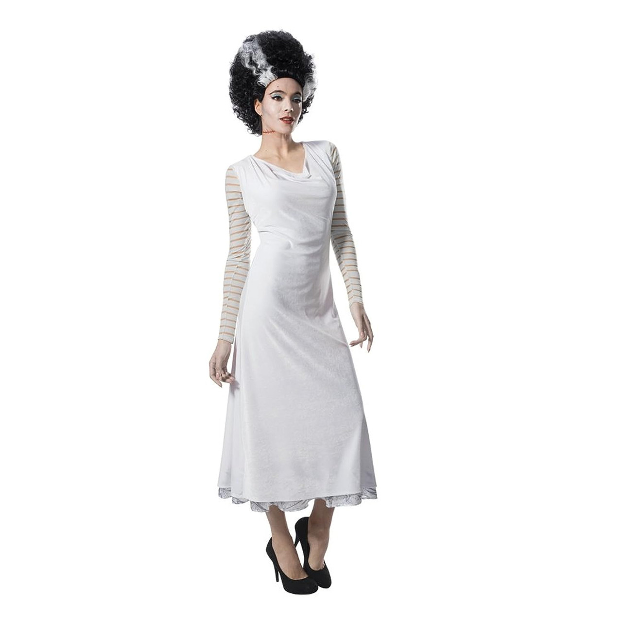 Bride Frankenstein Universal Monsters Fancy Dress Up Halloween Adult Costume  - Parties Plus