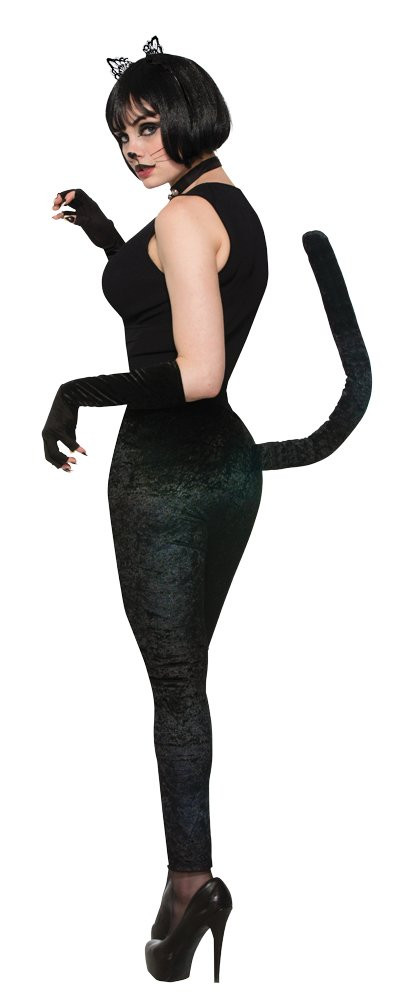 Black Cat Leggings Tail Kitty Animal Fancy Dress Up Halloween Costume  Accessory - Parties Plus