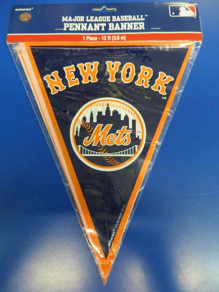 MLB New York Mets Pennant Flag Banner - Parties Plus