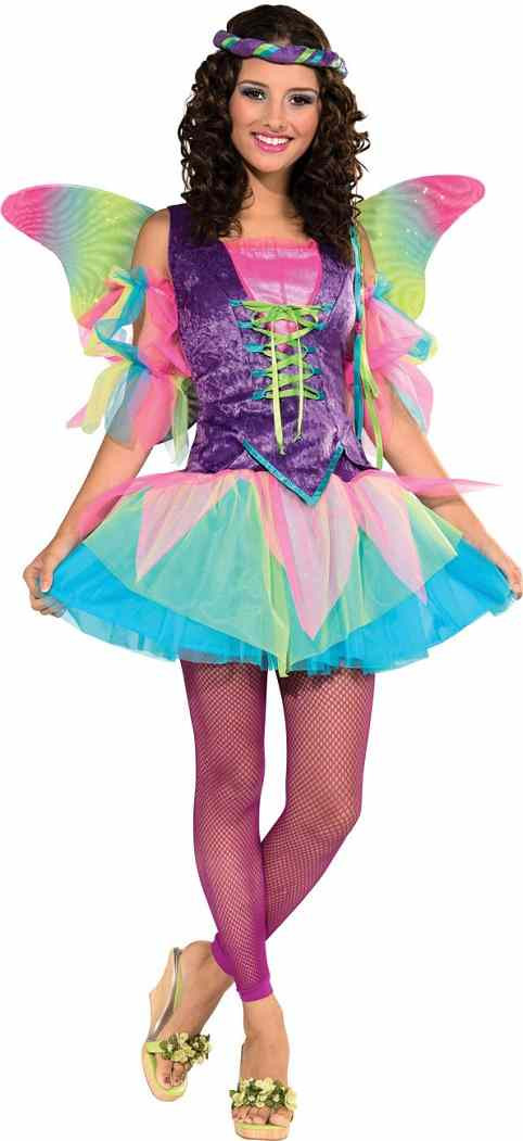 girls pink fairy dress Girl's Pink Petal Fairy Halloween Costume Small 3/4 by Teetot
