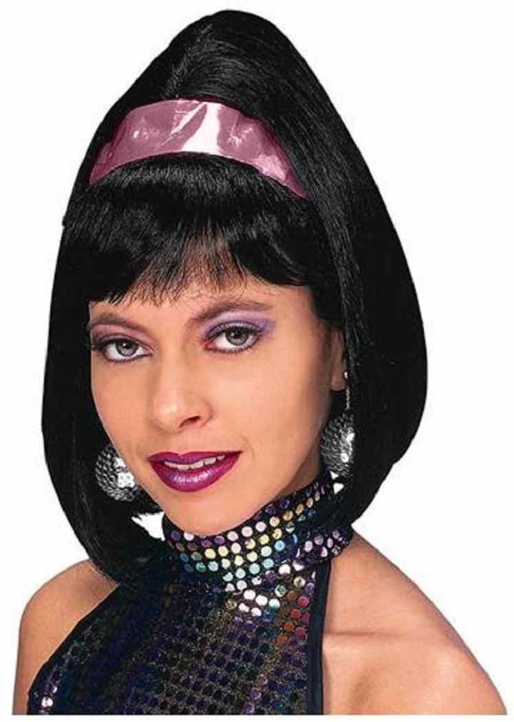 Go Go Girl Wig 60's Mod 70's Disco Dancer Halloween Costume Accessory 3