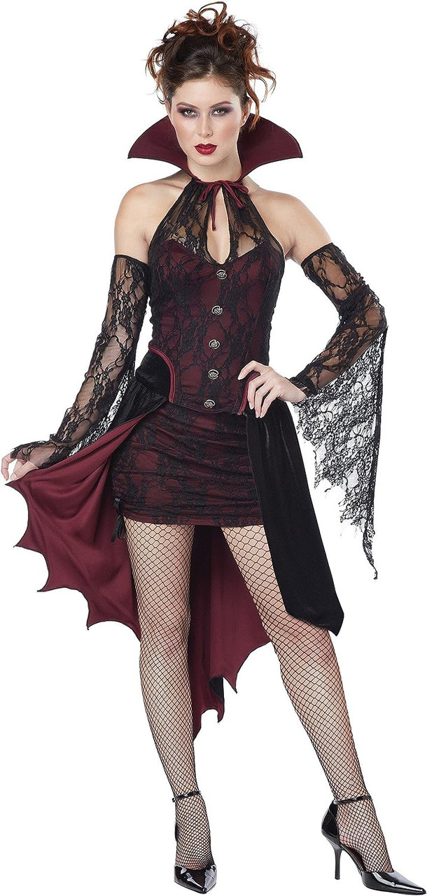 Scarlet Vampiress Costume For Dress-Up,Halloween,Theme Parties Size L 