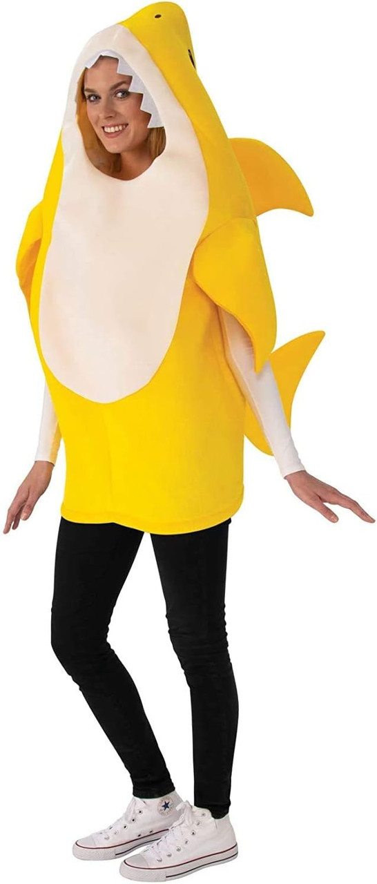 Baby Shark Yellow Pinkfong Fancy Dress Up Halloween Adult Costume