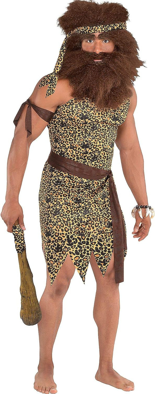 Caveman Tunic Kit Cave Man Suit Yourself Fancy Dress Up Halloween Adult Caveman Tunic Kit Cave Man Suit Yourself Fancy Dress Up Halloween Adult