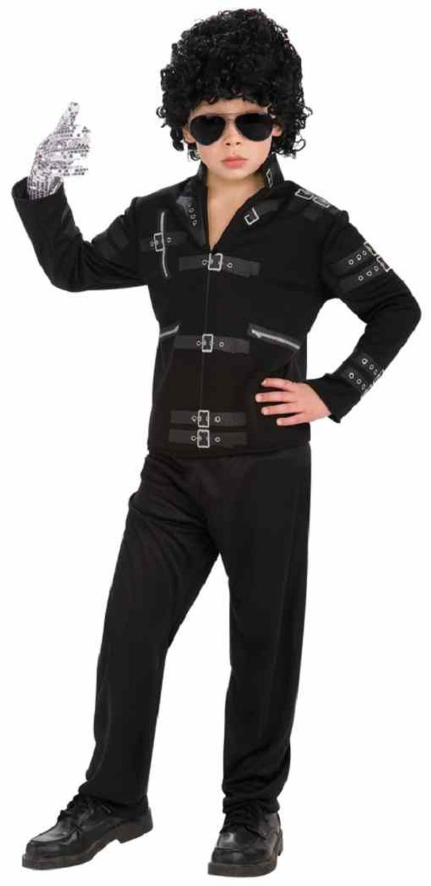 Official Michael Jackson Merchandise Military Jacket Black Gold Adult  Costume XL