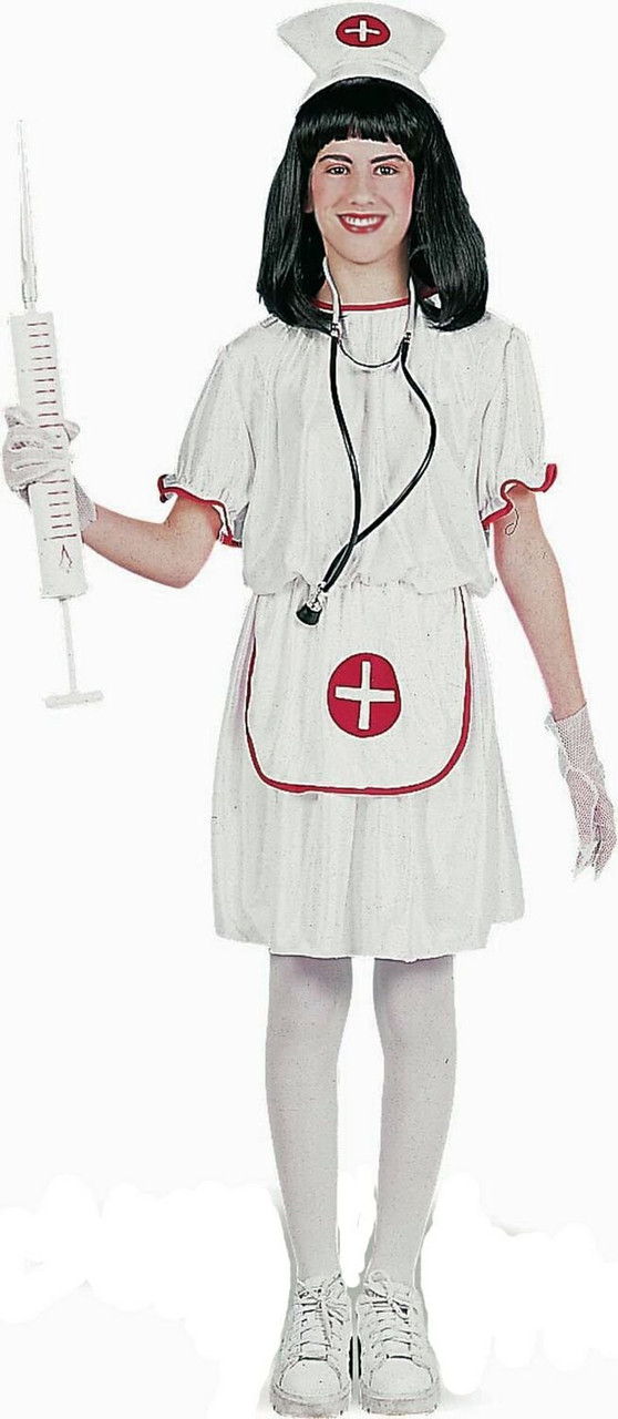 Lil' Nurse Girl Doctor Career White Red Fancy Dress Up Halloween Child  Costume - Parties Plus