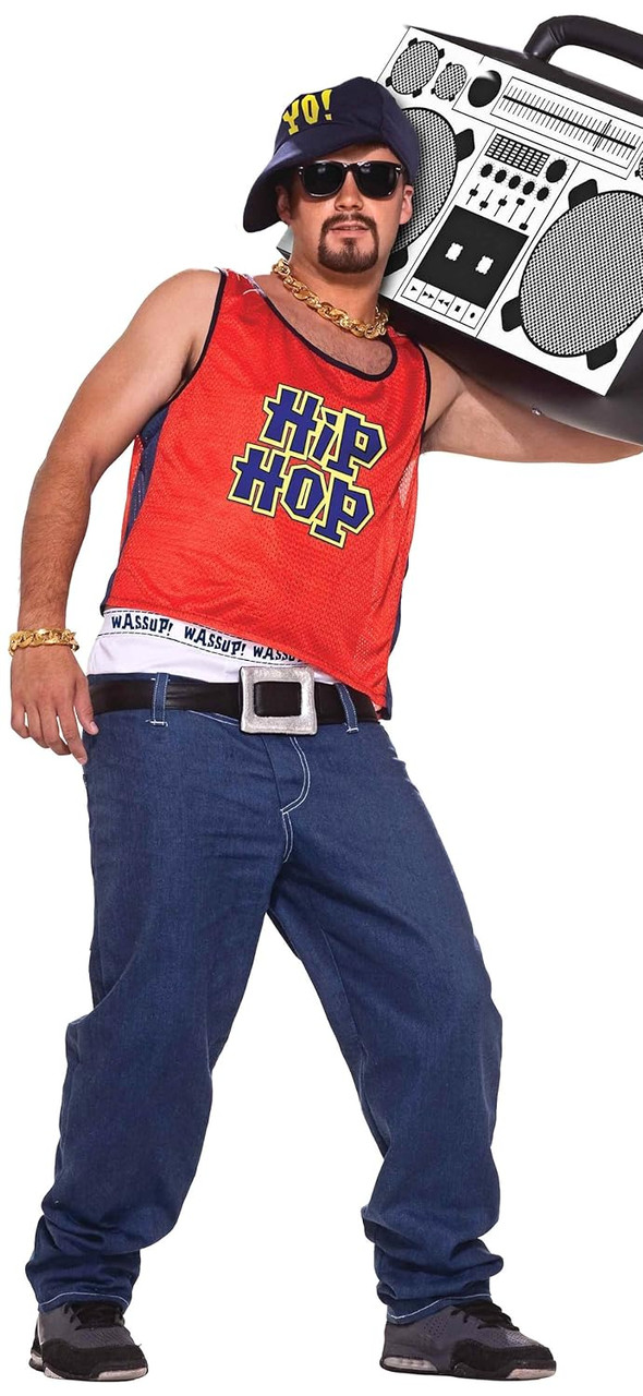 Hip Hop Home Boy Homeboy Rapper 80's Fancy Dress Up Halloween Adult Costume