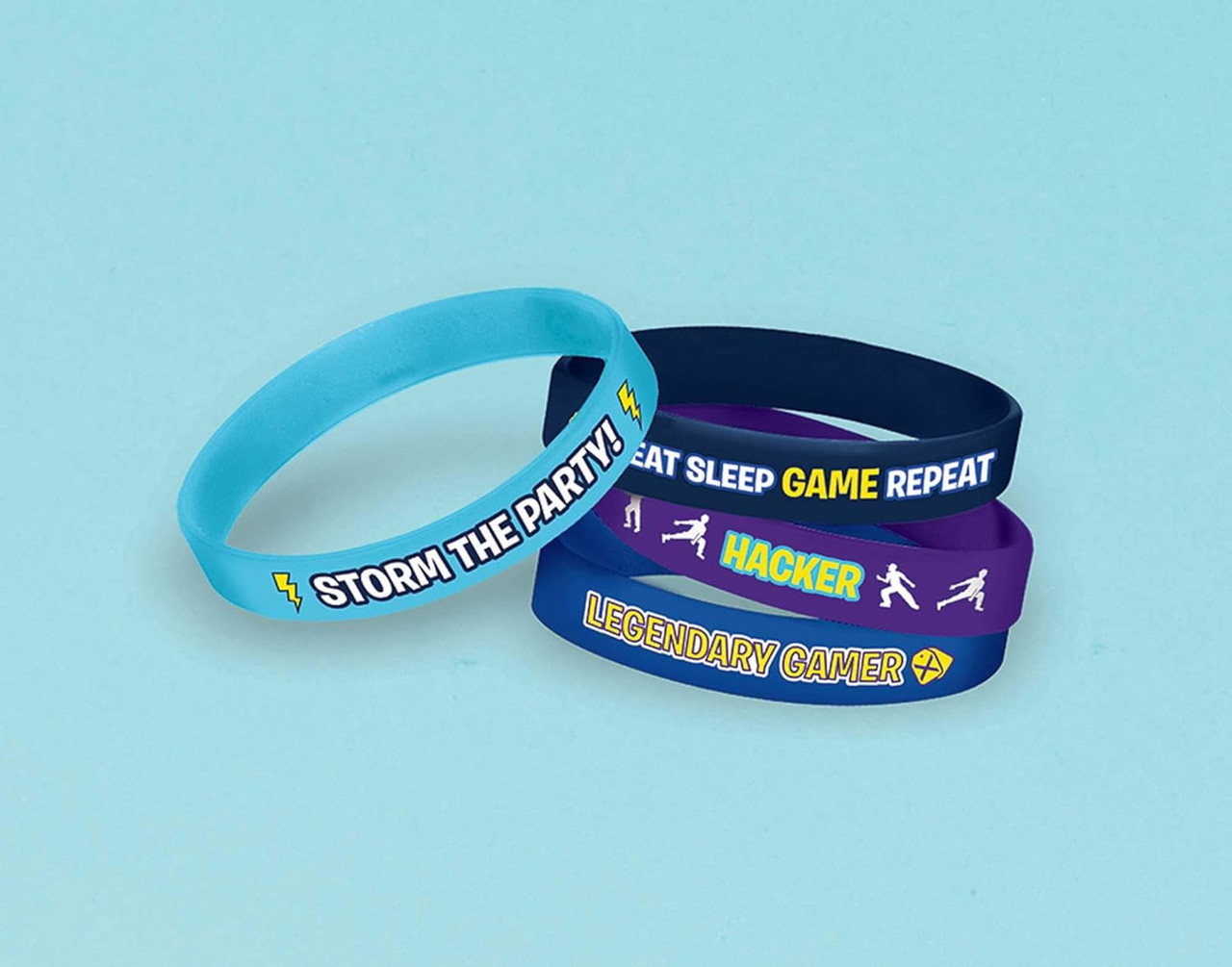 48 Pieces Gaming Bracelets Video Game Rubber Bracelet Video Game Wristbands  Colored Silicone Bracelets Gaming Party Favors for Gamer Birthday Party  Favors : Amazon.in: Toys & Games