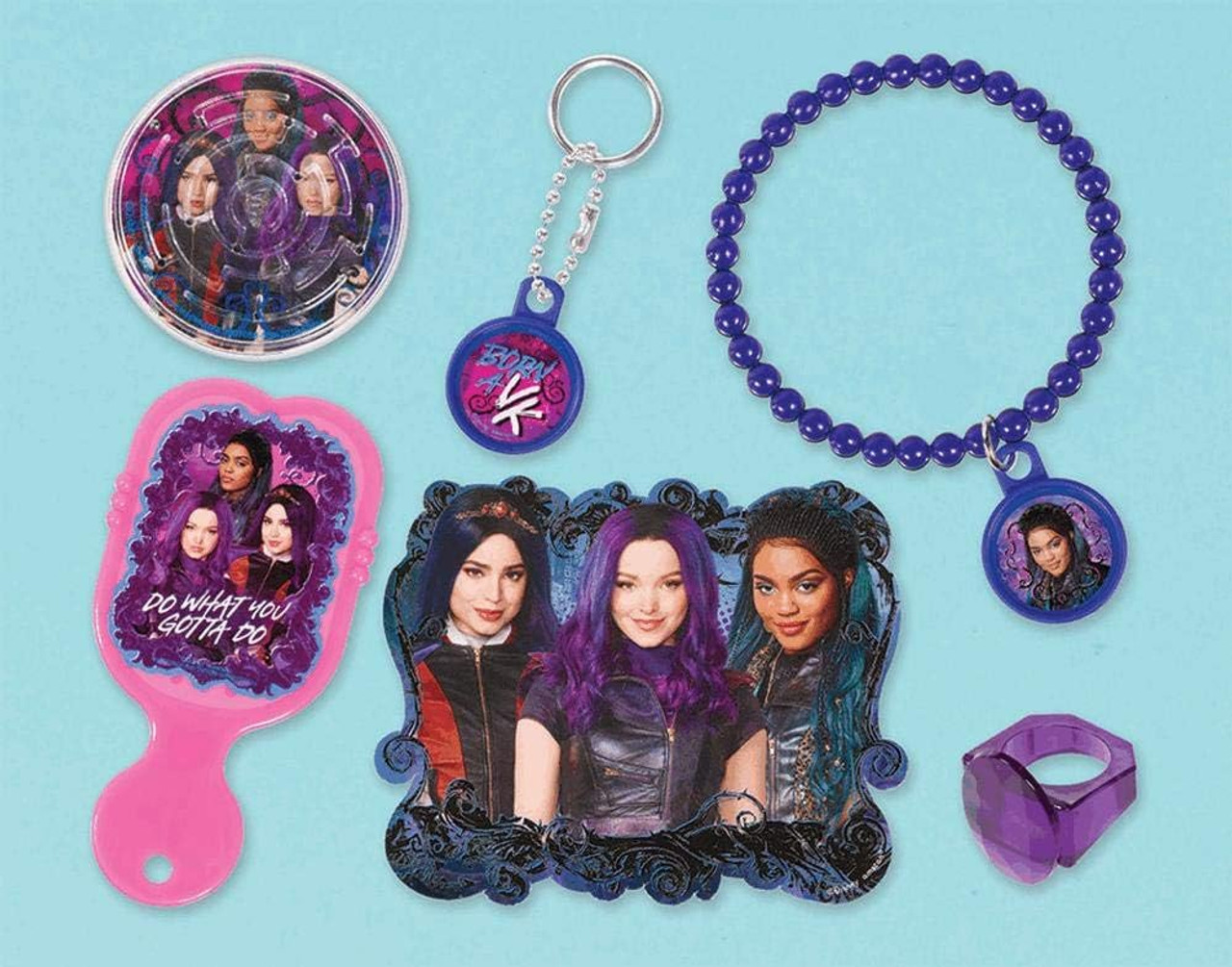 Descendants Button Birthday Party Favors 