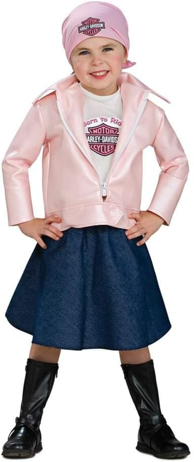 Lil' Biker Babe Harley-Davidson Pink Jacket Fancy Dress Halloween Child  Costume - Parties Plus