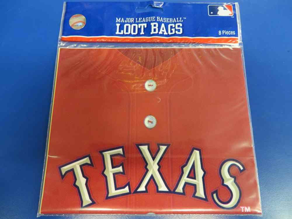 MLB Texas Rangers Loot Bags Parties Plus