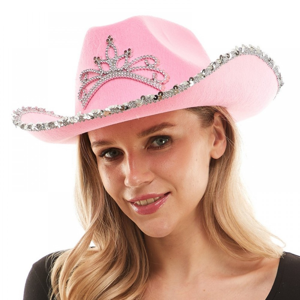 Sequin LightUp Cowboy Hat Music Festival Halloween Costume Accessory 3 COLORS Parties Plus