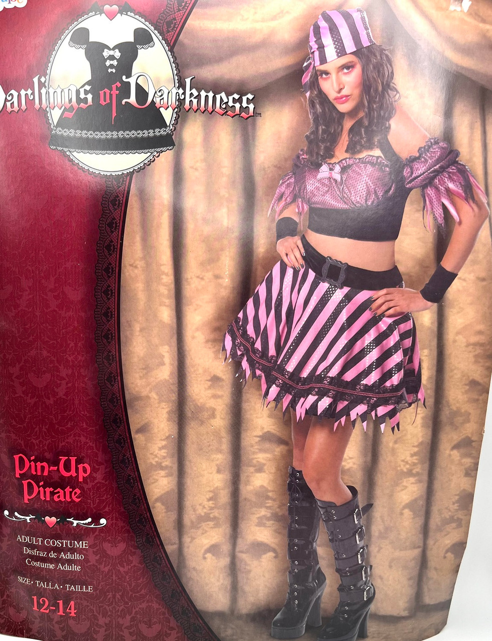 Pirate Captain Costume for Women, 12-14