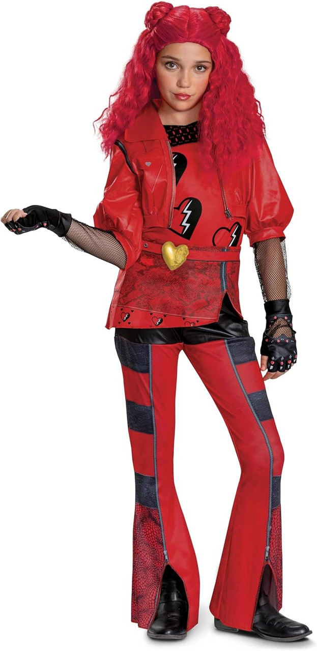 Red Deluxe Descendants Rise of Red Disney Fancy Dress Halloween Child  Costume - Parties Plus