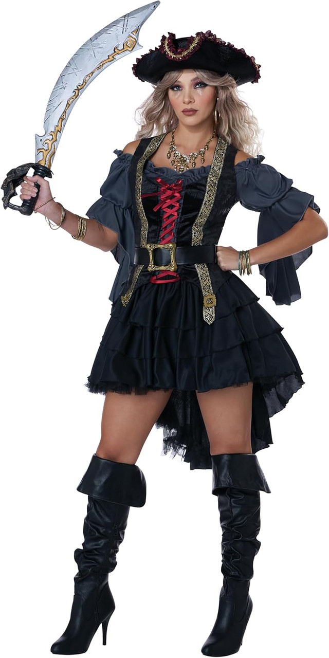 knee length dresses for ladies Pirate Costume: Women's Halloween Outfits main image 1