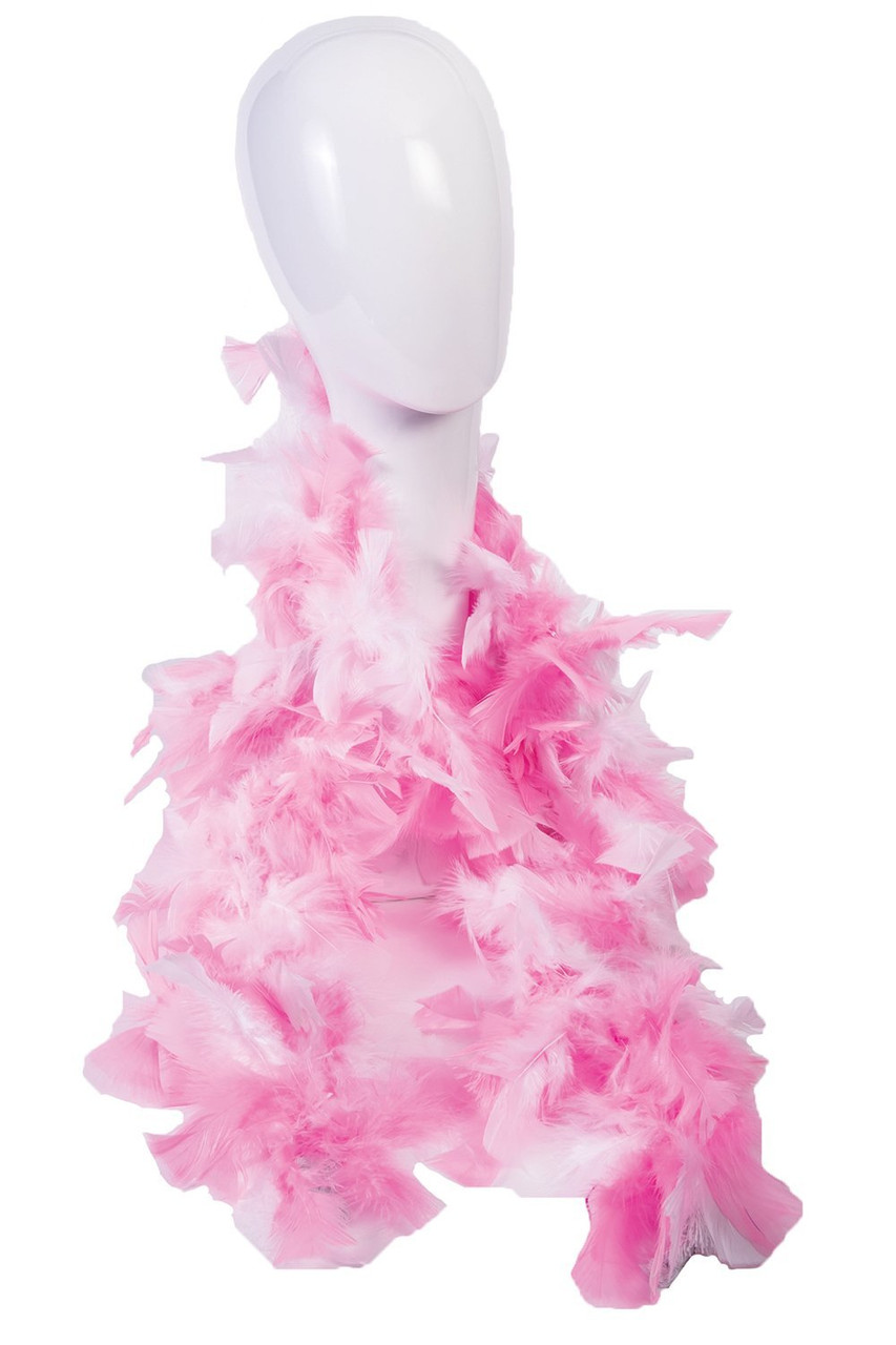 Bachelorette Feather Boa Pink White Fancy Dress Up Halloween Costume  Accessory