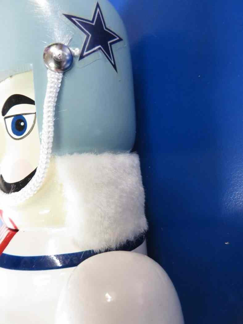 Dallas Cowboys NFL Wooden Nutcracker Figurine Parties Plus
