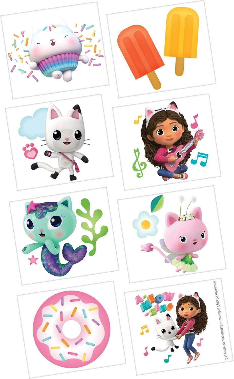 Birthday Wrapping Paper | Gabby's Dollhouse 2 Sheets & 2 Tags