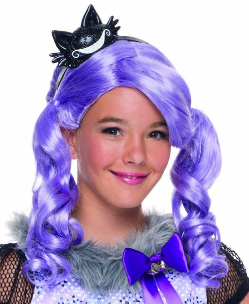 Kitty Cheshire Wig w/Headpiece Ever After High Child Costume Accessory