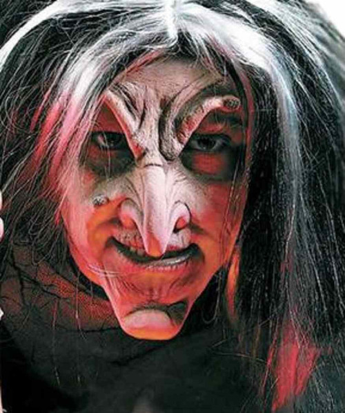 Evil Witch Wicked Old Woman Dress Up Halloween Costume Makeup Latex Prosthetic