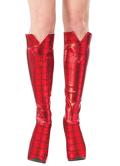 Spider-Girl Boot Tops Marvel Adult Costume Accessory
