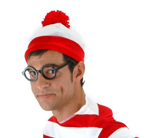 Where's Waldo Beanie Adult Costume Accessory