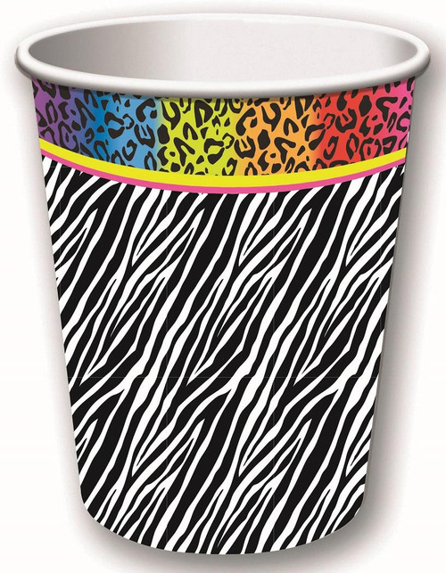 80's Party Decor Theme Party 9 oz. Paper Cups