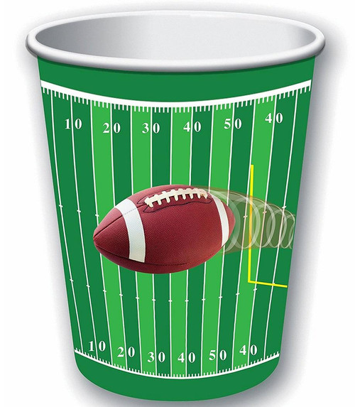 Football Sports Theme Party 9 oz. Paper Cups