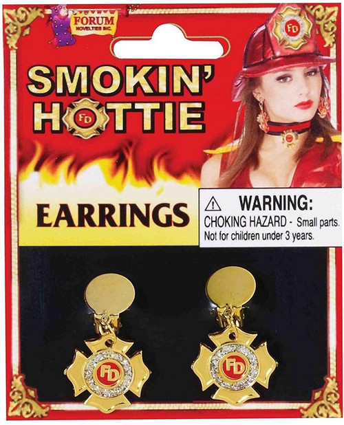 Smokin' Hottie Earrings Adult Costume Accessory