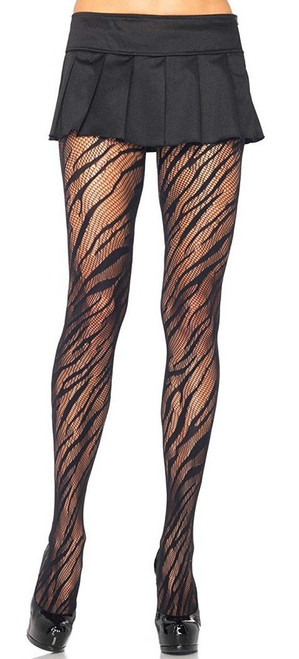 Zebra Net Pantyhose Adult Costume Accessory