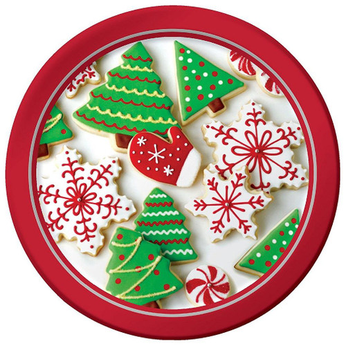 Holiday Treats Christmas Party 7" Dessert Plates