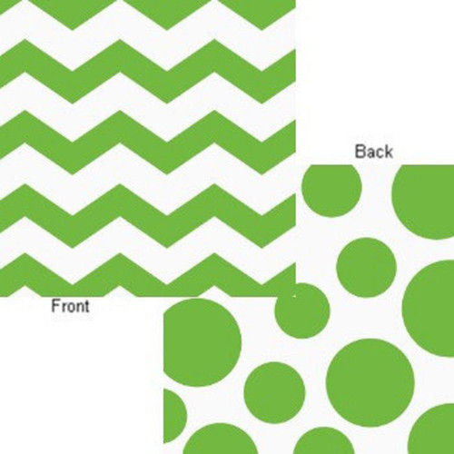 Chevron & Polka Dots Fresh Lime Party Luncheon Napkins