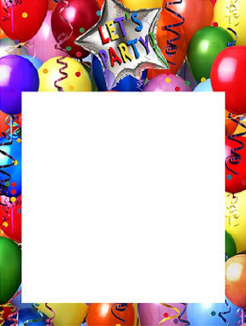 Photo Balloons Birthday Party Printable Invitations