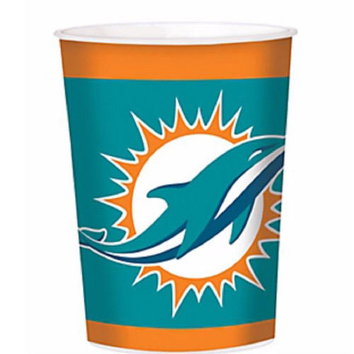 Miami Dolphins NFL Football Sports Party Favor 16 oz. Plastic Cup