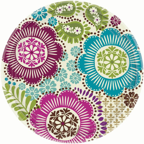 Fashion Floral Garden Theme Party 10.5" Banquet Plates