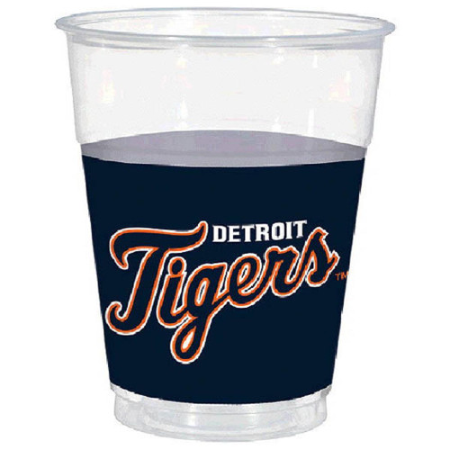 Detroit Tigers MLB Baseball Sports Party 16 oz. Plastic Cups