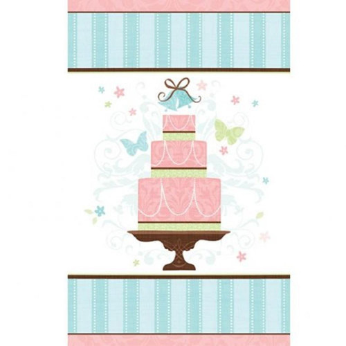 Blushing Bride Wedding Party Decoration Paper Tablecover