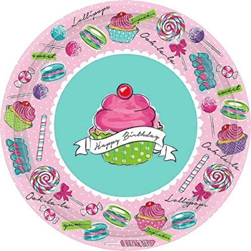 Birthday Sweets Party Bulk 7" Dessert Plates