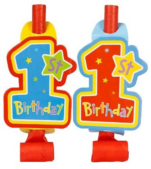 One-derful Boy 1st Birthday Party Favor Blowouts