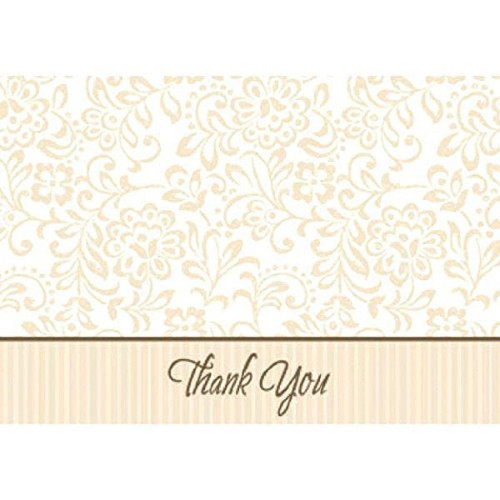Wedding Traditions Gold Party Thank You Notes