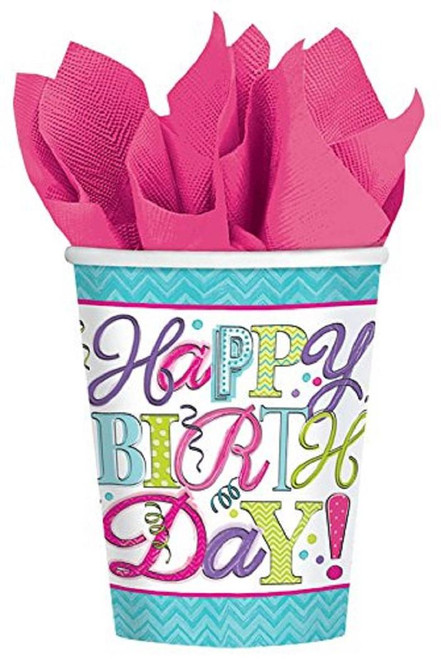 Sweet Party Birthday Party 9 oz. Paper Cups