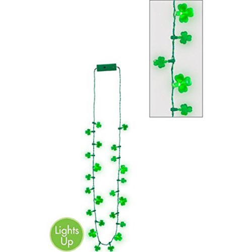 St. Patrick's Day Holiday Party Favor Light-Up Necklace