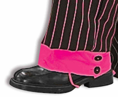 Jazzy Pink Gangster Spats Adult Costume Accessory