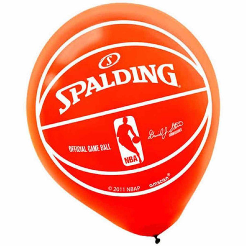 Spalding Basketball NBA Sports Party Decoration Latex Balloons