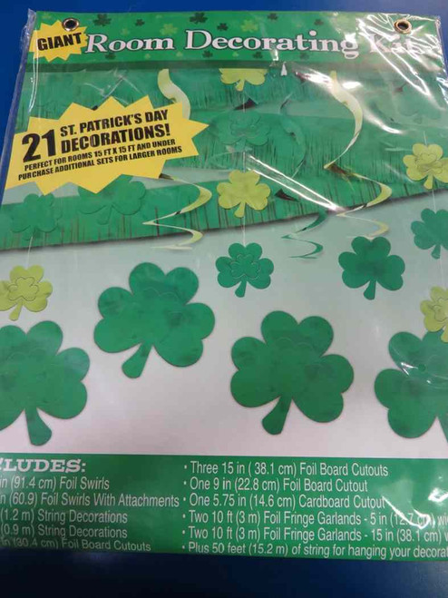 St. Patrick"s Day Holiday Party Giant Room Decorating Kit