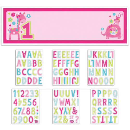 One Wild Girl 1st Birthday Party Decoration Personalize It Banner Kit