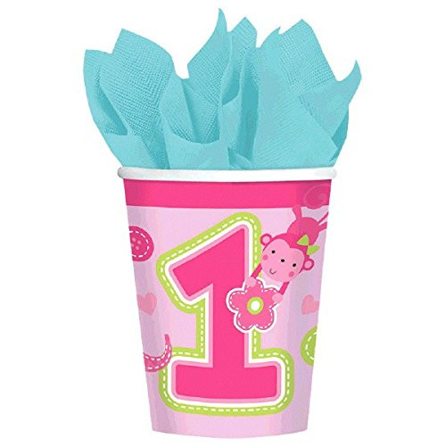 One Wild Girl 1st Birthday Party 9 oz. Paper Cups
