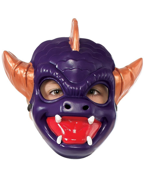 Spyro Plastic Mask Dragon Skylanders Fancy Dress Up Halloween Child Costume