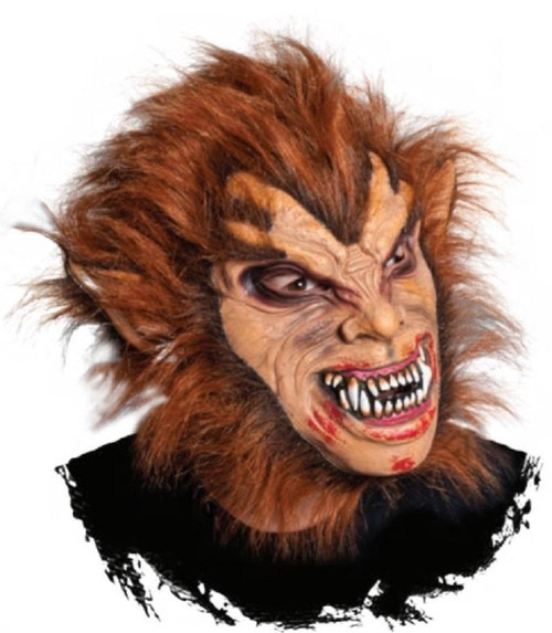 Wolfman Mask Werewolf Wolf Animal Fancy Dress Halloween Adult Costume Accessory